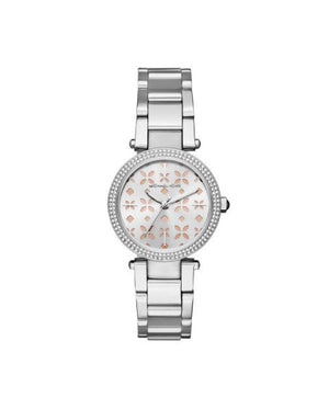 Buy Shop Michael Kors Parker Silver Dial Silver Stainless Steel Strap Watch for Women - MK6483 USA Online