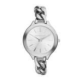 Buy Shop Michael Kors Slim Runway Silver Dial Silver Steel Strap Watch for Women - MK3279 USA Online