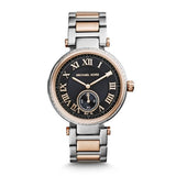 Buy Shop Michael Kors Skylar Black Dial Two Tone Steel Strap Watch for Women - MK5957 USA Online