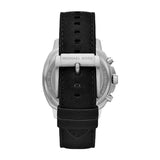 Buy Shop Michael Kors Sullivan Chronograph Black Dial Black Leather Strap Watch For Men - MK8997 USA Online