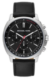 Buy Shop Michael Kors Sullivan Chronograph Black Dial Black Leather Strap Watch For Men - MK8997 USA Online