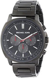 Buy Shop Michael Kors Sullivan Chronograph Black Dial Grey Steel Strap Watch For Men - MK8970 USA Online