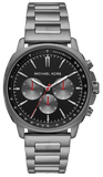 Buy Shop Michael Kors Sullivan Chronograph Black Dial Grey Steel Strap Watch For Men - MK8970 USA Online