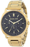 Buy Shop Michael Kors Sullivan Quartz Black Dial Gold Steel Strap Watch For Men - MK8969 USA Online