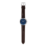 Buy Shop Michael Kors Sullivan Quartz Blue Dial Brown Leather Strap Watch For Men - MK8996 USA Online