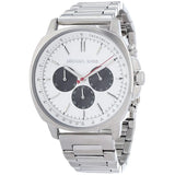 Buy Shop Michael Kors Sullivan Quartz White Dial Silver Steel Strap Watch For Men - MK8968 USA Online