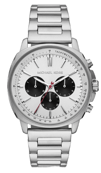 Buy Shop Michael Kors Sullivan Quartz White Dial Silver Steel Strap Watch For Men - MK8968 USA Online