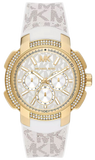 Buy Shop Michael Kors Sydney Quartz White Dial White Leather Strap Watch For Women - MK7221 USA Online