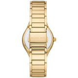 Buy Shop Michael Kors Sylvia Mother Of Pearl Dial Gold Steel Strap Watch For Women - MK4655 USA Online