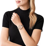 Buy Shop Michael Kors Sylvia Mother Of Pearl Dial Rose Gold Steel Strap Watch for Women - MK4656 USA Online