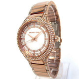 Buy Shop Michael Kors Sylvia Mother Of Pearl Dial Rose Gold Steel Strap Watch for Women - MK4656 USA Online