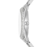 Buy Shop Michael Kors Sylvia Mother of Pearl Dial Silver Steel Strap Watch For Women - MK4657 USA Online