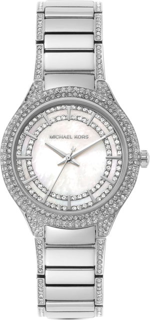 Buy Shop Michael Kors Sylvia Mother of Pearl Dial Silver Steel Strap Watch For Women - MK4657 USA Online