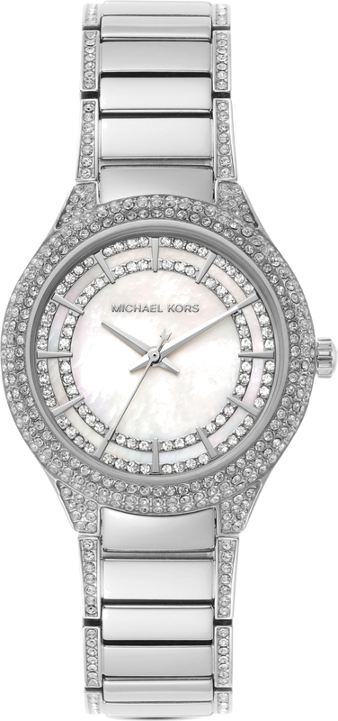 Buy Shop Michael Kors Sylvia Mother of Pearl Dial Silver Steel Strap Watch For Women - MK4657 USA Online