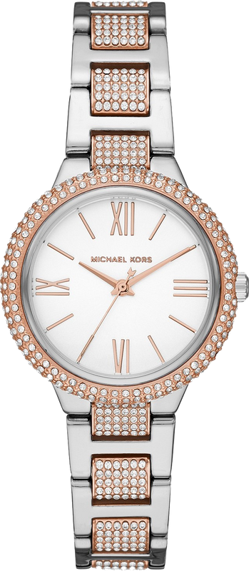 Buy Shop Michael Kors Taryn Quartz White Dial Two Tone Steel Strap Watch For Women - MK4461 USA Online