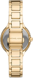 Buy Shop Michael Kors Taryn Quartz Gold Dial Gold Steel Strap Watch For Women - MK4459 USA Online