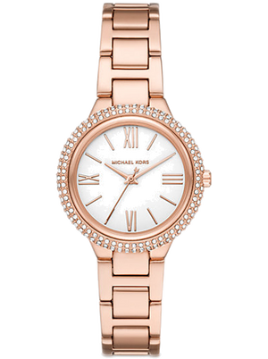 Buy Shop Michael Kors Taryn Quartz White Dial Rose Gold Steel Strap Watch For Women - MK4460 USA Online