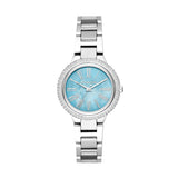 Buy Shop Michael Kors Taryn Quartz Blue Dial Blue Steel Strap Watch For Women - MK6563 USA Online
