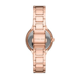 Buy Shop Michael Kors Taryn Quartz White Dial Rose Gold Steel Strap Watch For Women - MK4460 USA Online