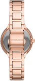 Buy Shop Michael Kors Taryn Quartz White Dial Rose Gold Steel Strap Watch For Women - MK4460 USA Online