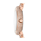 Buy Shop Michael Kors Taryn Quartz White Dial Rose Gold Steel Strap Watch For Women - MK4460 USA Online