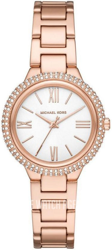 Buy Shop Michael Kors Taryn Quartz White Dial Rose Gold Steel Strap Watch For Women - MK4460 USA Online