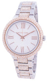 Buy Shop Michael Kors Taryn Quartz White Dial Two Tone Steel Strap Watch For Women - MK4461 USA Online