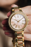 Buy Shop Michael Kors Taryn Rose Gold Dial Two Tone Steel Strap Watch For Women - MK6564 USA Online