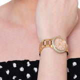 Buy Shop Michael Kors Taryn Rose Gold Dial Two Tone Steel Strap Watch For Women - MK6564 USA Online