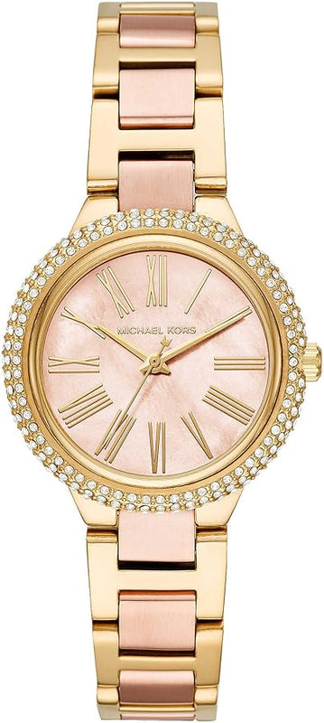 Buy Shop Michael Kors Taryn Rose Gold Dial Two Tone Steel Strap Watch For Women - MK6564 USA Online