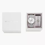 Buy Shop Michael Kors Melissa Quartz Silver Dial Silver Steel Strap Watch for Women - MK1055 USA Online