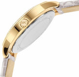 Buy Shop Michael Kors Tibby Analog Silver Dial White Leather Strap Watch for Women - MK1049 USA Online