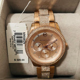 Buy Shop Michael Kors Tibby Chronograph Crystals Rose Gold Dial Rose Gold Steel Strap Watch For Women - MK6826 USA Online