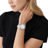 Buy Shop Michael Kors Tibby Chronograph Silver Dial Silver Steel Strap Watch For Women - MK7294 USA Online