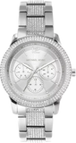 Buy Shop Michael Kors Tibby Chronograph Silver Dial Silver Steel Strap Watch For Women - MK7294 USA Online