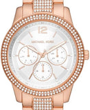 Buy Shop Michael Kors Tibby Chronograph White Dial Rose Gold Steel Strap Watch For Men - MK7293 USA Online