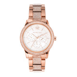 Buy Shop Michael Kors Tibby Chronograph White Dial Rose Gold Steel Strap Watch For Men - MK7293 USA Online
