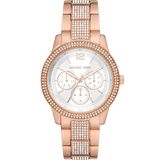 Buy Shop Michael Kors Tibby Chronograph White Dial Rose Gold Steel Strap Watch For Men - MK7293 USA Online