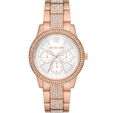 Buy Shop Michael Kors Tibby Chronograph White Dial Rose Gold Steel Strap Watch For Men - MK7293 USA Online