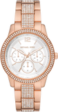 Buy Shop Michael Kors Tibby Chronograph White Dial Rose Gold Steel Strap Watch For Men - MK7293 USA Online