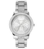 Buy Shop Michael Kors Tibby Chronograph Silver Dial Silver Steel Strap Watch For Women - MK7294 USA Online
