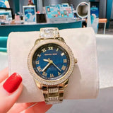 Buy Shop Michael Kors Tibby Multifunction Analog Black Dial Gold Steel Strap Watch for Women - MK4684 USA Online