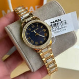Buy Shop Michael Kors Tibby Multifunction Analog Black Dial Gold Steel Strap Watch for Women - MK4684 USA Online