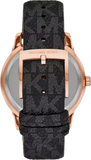 Buy Shop Michael Kors Tibby Multifunction Black Dial Black Leather Strap Watch For Women - MK6968 USA Online