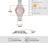 Buy Shop Michael Kors Tibby Multifunction Crystals Pink Dial Silver Steel Strap Watch for Women - MK4686 USA Online