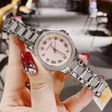 Buy Shop Michael Kors Tibby Multifunction Crystals Pink Dial Silver Steel Strap Watch for Women - MK4686 USA Online