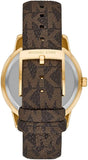 Buy Shop Michael Kors Tibby Multifunction Gold Dial Brown Leather Strap Watch For Women - MK6966 USA Online