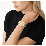 Buy Shop Michael Kors Tibby Multifunction Gold Dial Gold Steel Strap Watch For Women - MK7292 USA Online