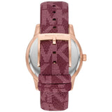 Buy Shop Michael Kors Tibby Multifunction Red Dial Red Leather Strap Watch For Women - MK2967 USA Online