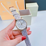 Buy Shop Michael Kors Tibby Multifunction Rose Gold Dial Pink Leather Strap Watch For Women - MK2955 USA Online